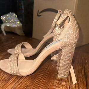 Sparkly bronze Steve Madden heels